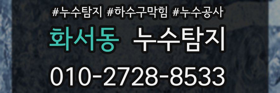 화서동 누수탐지업체