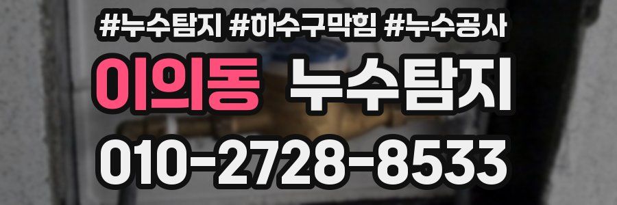 이의동 누수탐지업체