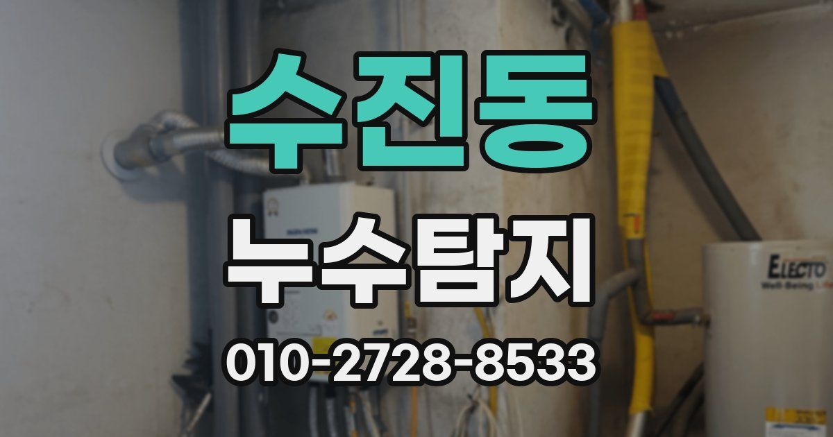 수진동 누수공사