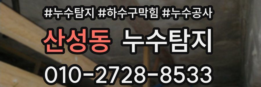산성동 누수탐지업체