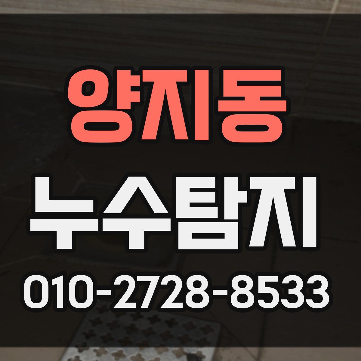 양지동 누수탐지