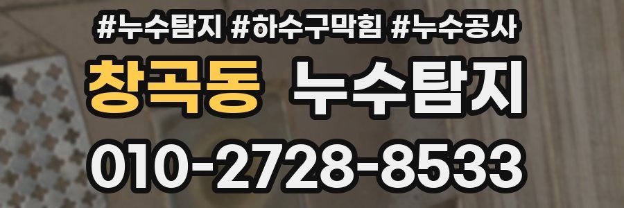 창곡동 누수탐지업체