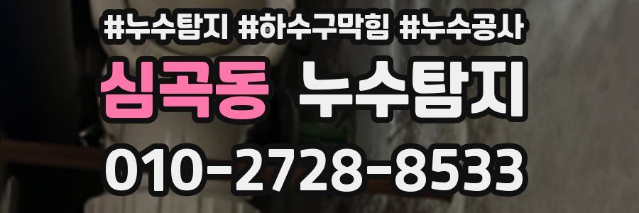 심곡동 누수탐지업체