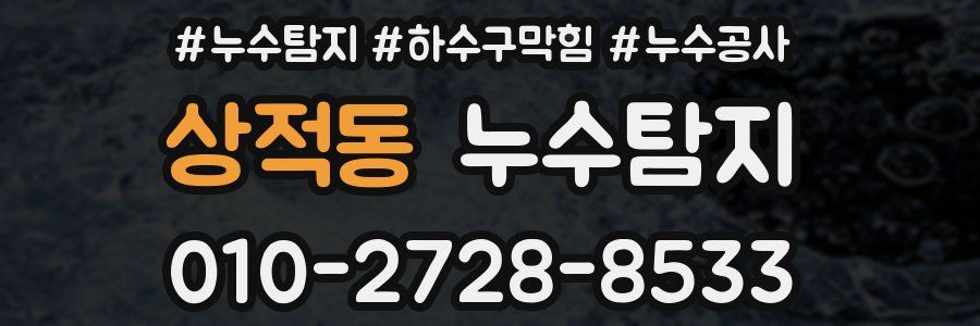 상적동 누수탐지업체