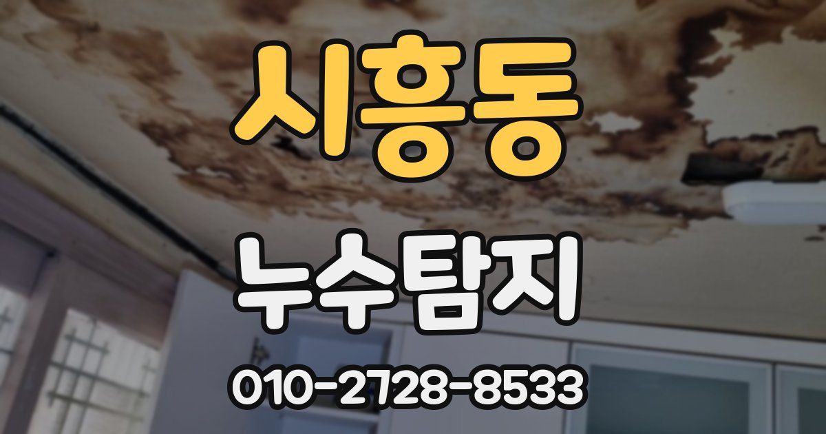 시흥동 누수공사