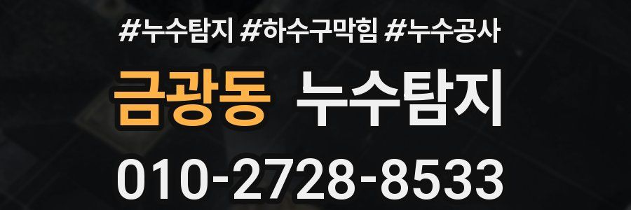 금광동 누수탐지업체
