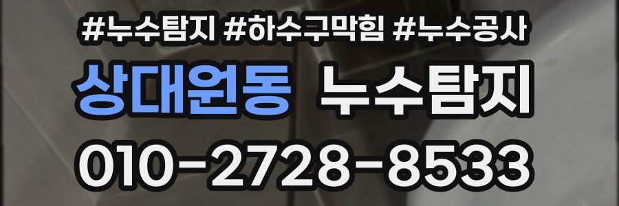 상대원동 누수탐지업체