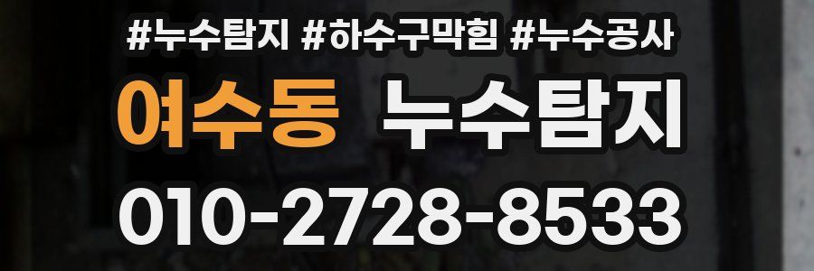 여수동 누수탐지업체