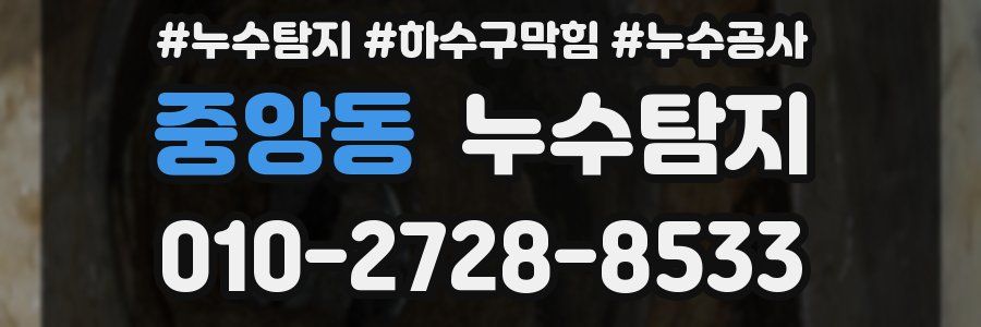 중앙동 누수탐지업체