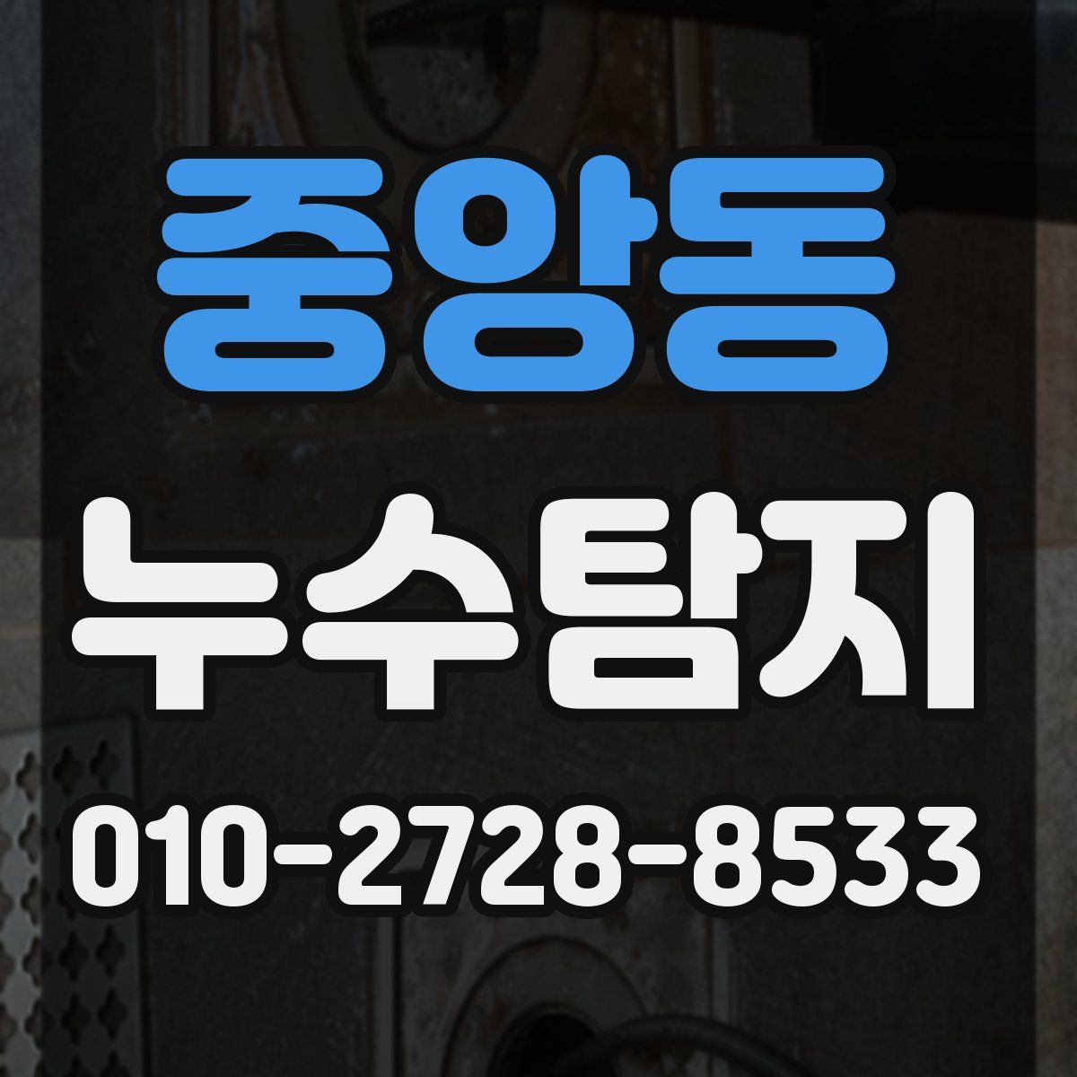 중앙동 누수탐지