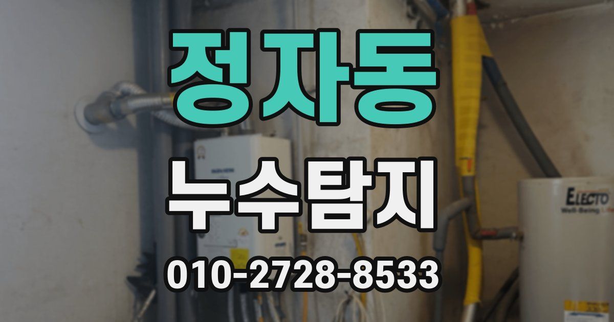 정자동 누수공사