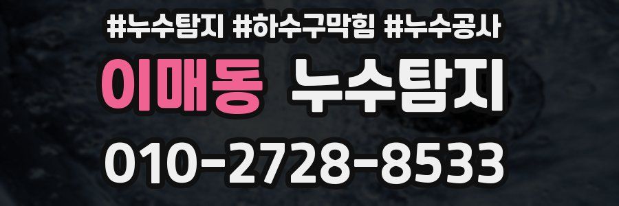 이매동 누수탐지업체