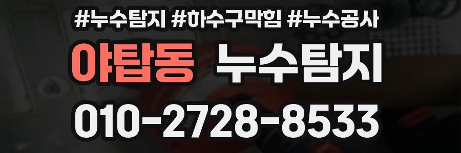 야탑동 누수탐지업체