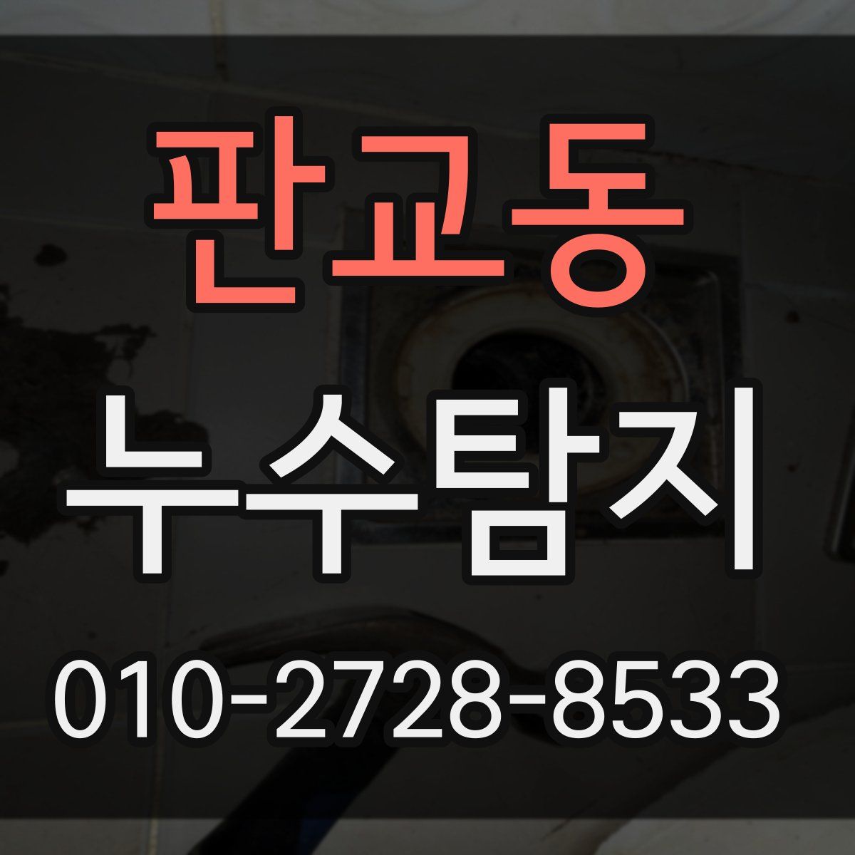 판교동 누수탐지