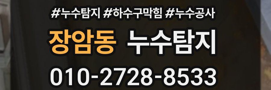 장암동 누수탐지업체