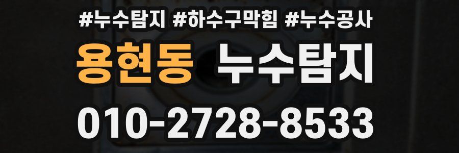 용현동 누수탐지업체