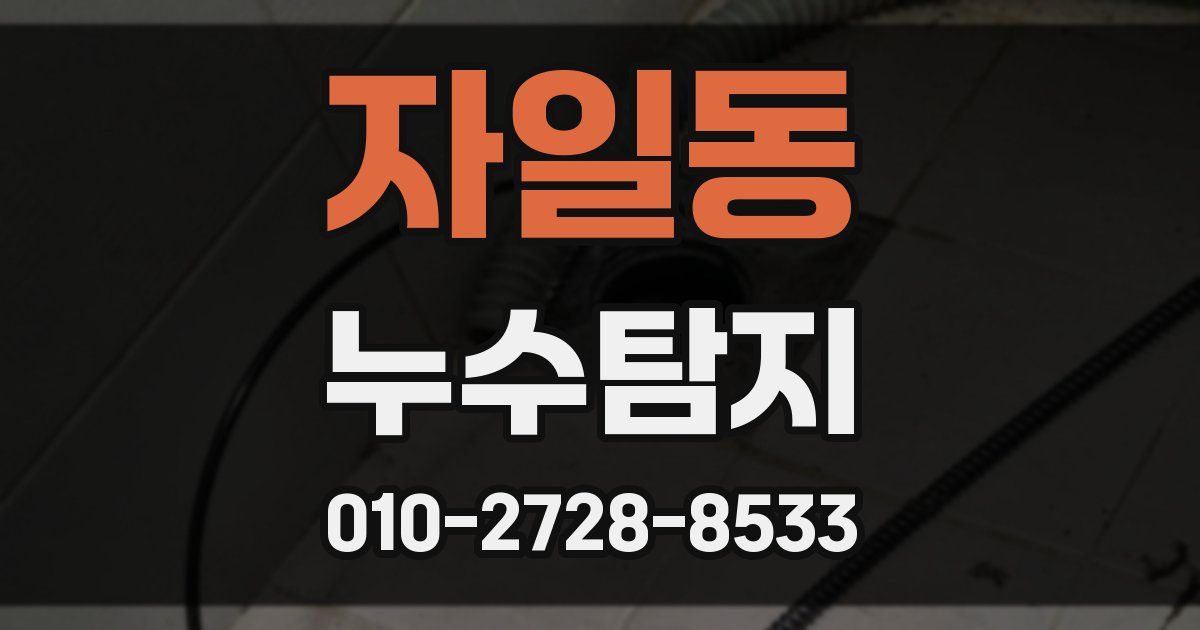 자일동 누수공사