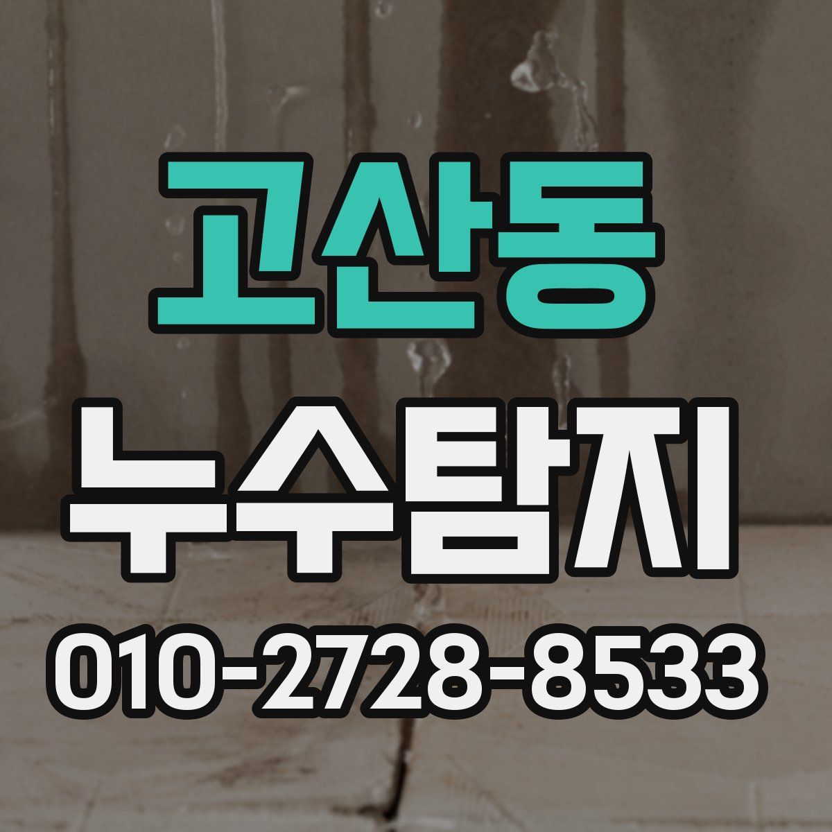 고산동 누수탐지