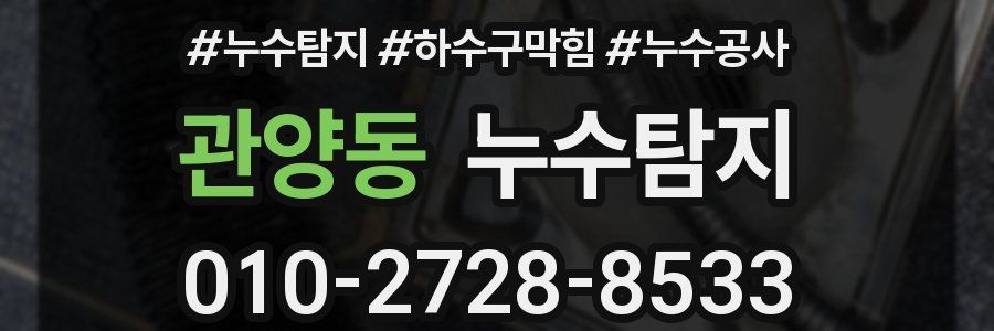 관양동 누수탐지업체