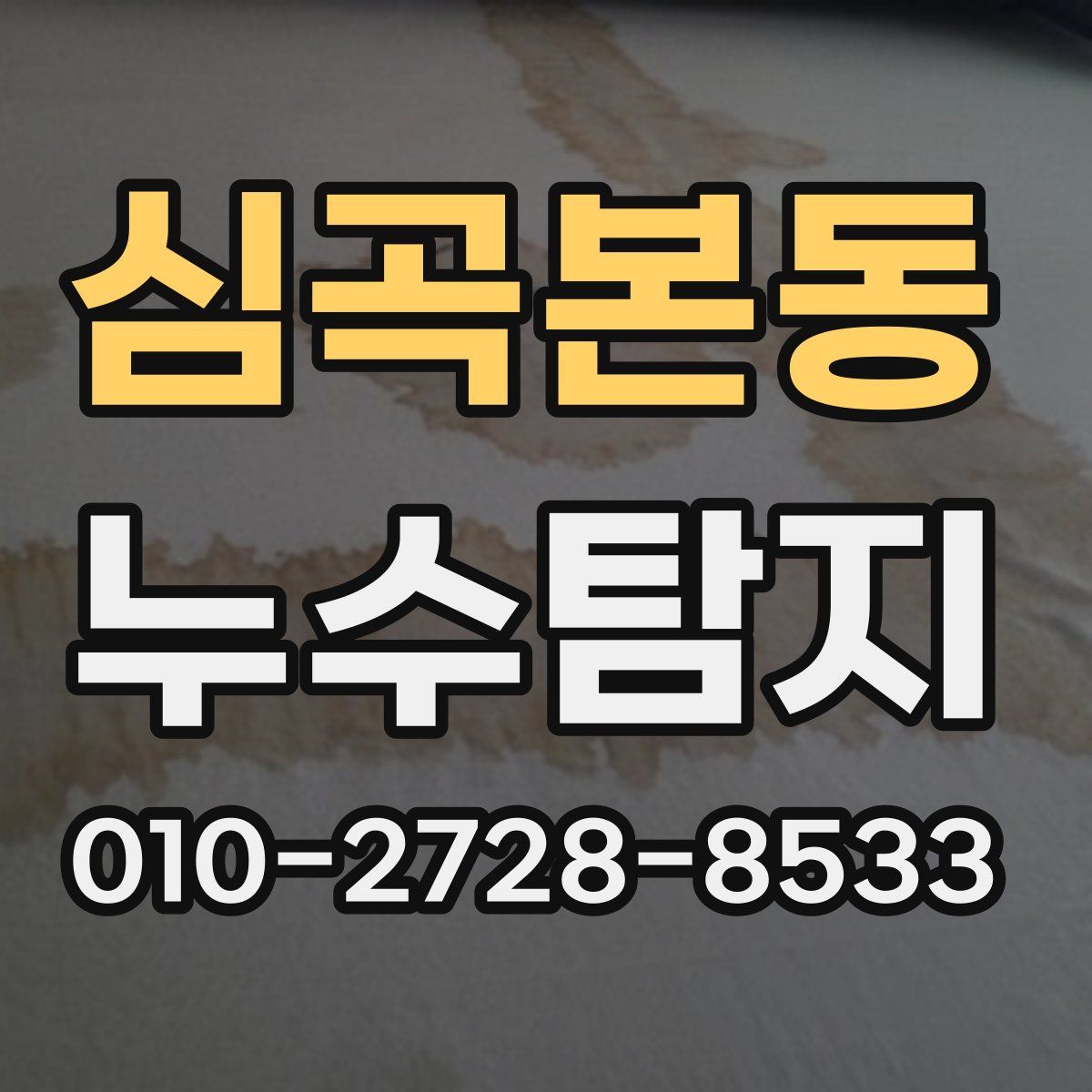 심곡본동 누수탐지