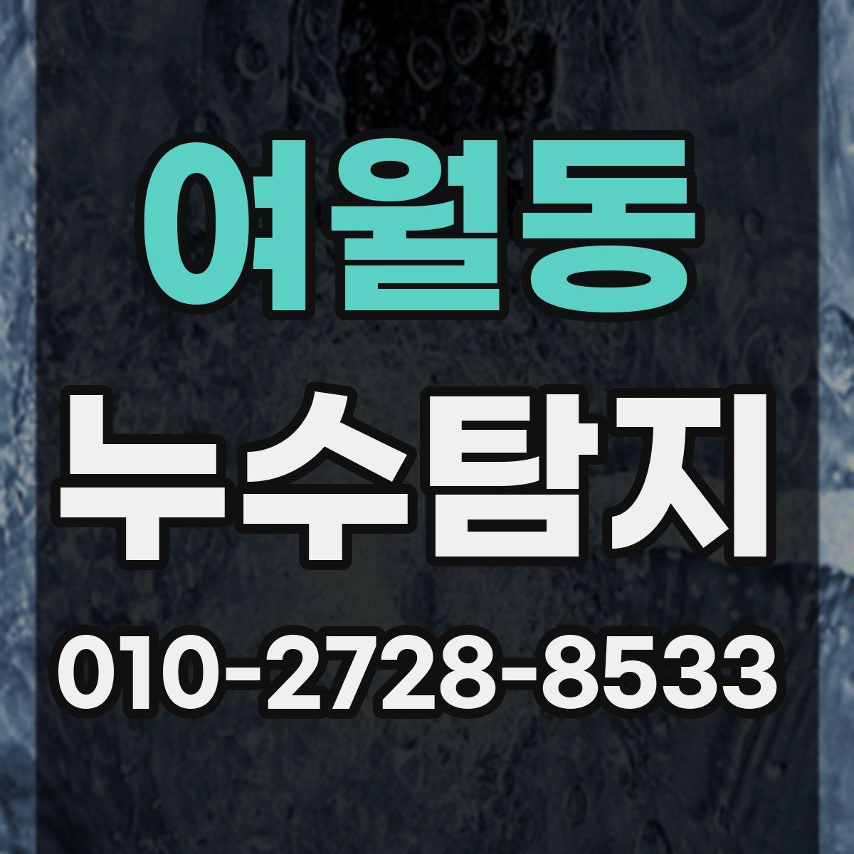 여월동 누수탐지