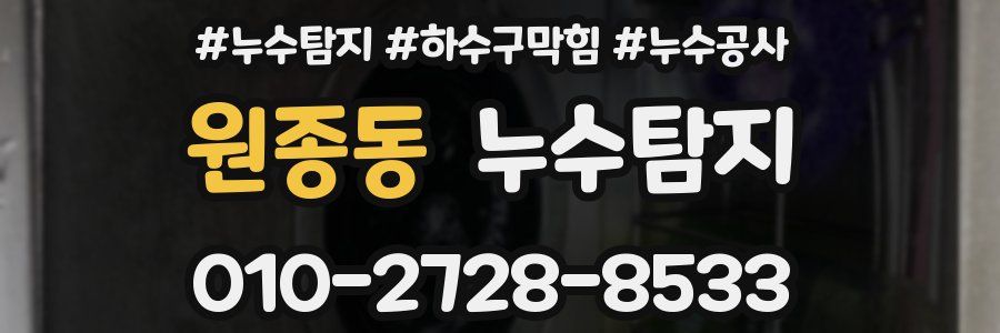 원종동 누수탐지업체