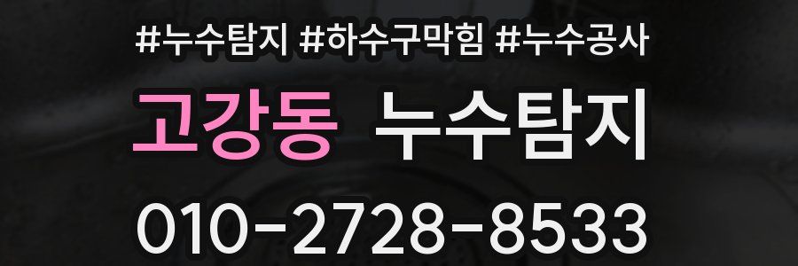 고강동 누수탐지업체
