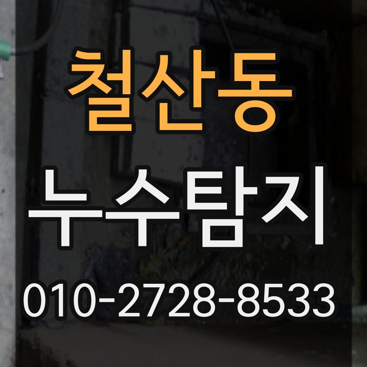 철산동 누수탐지