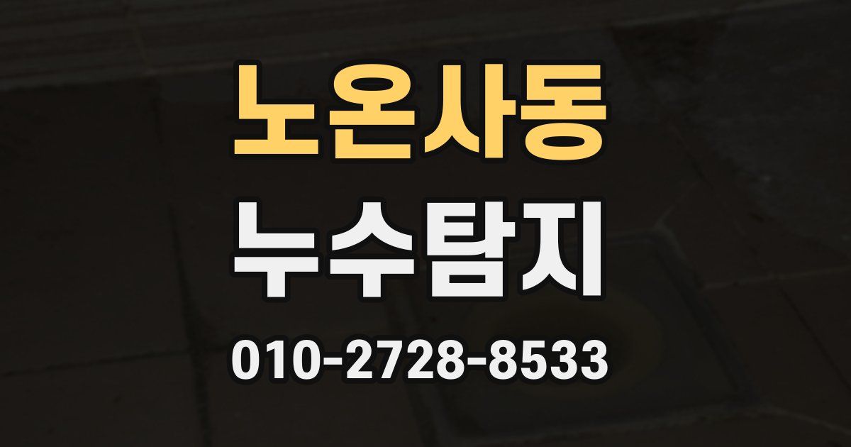노온사동 누수공사