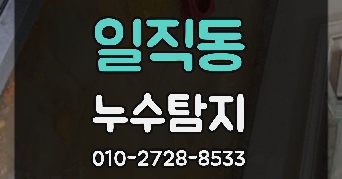 일직동 누수공사