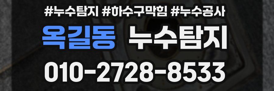옥길동 누수탐지업체