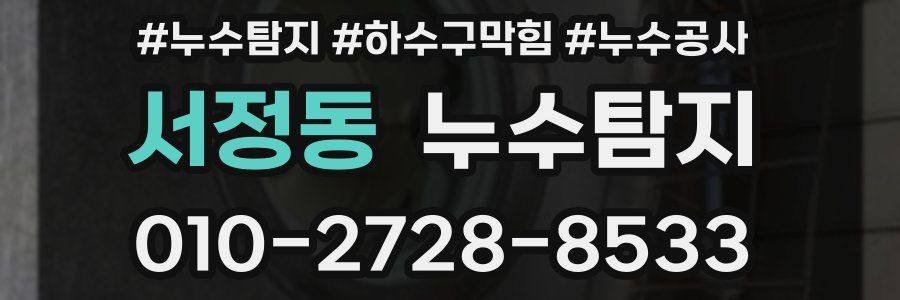 서정동 누수탐지업체