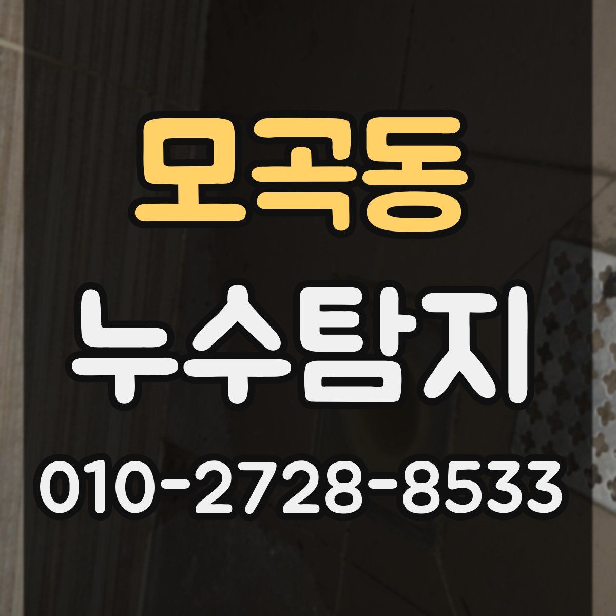 모곡동 누수탐지