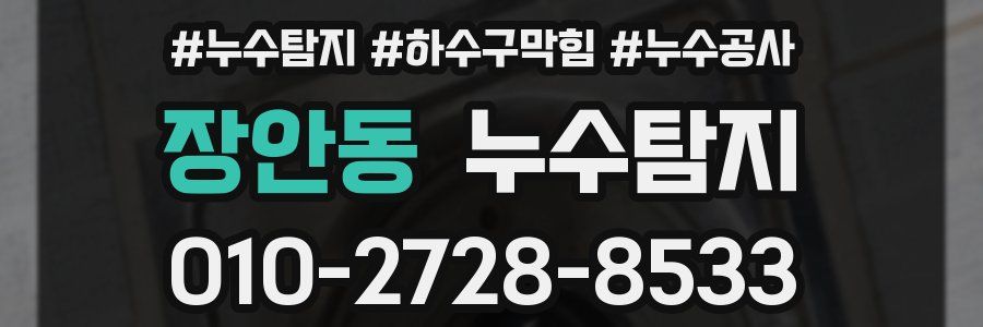 장안동 누수탐지업체