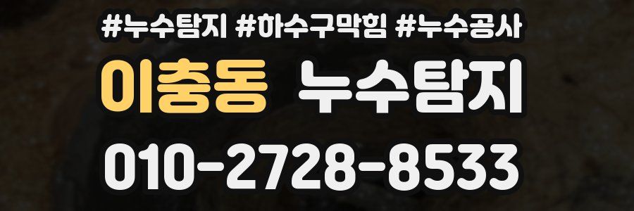 이충동 누수탐지업체