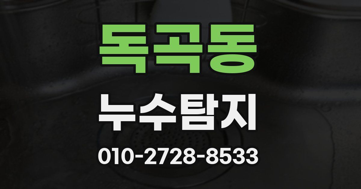 독곡동 누수공사