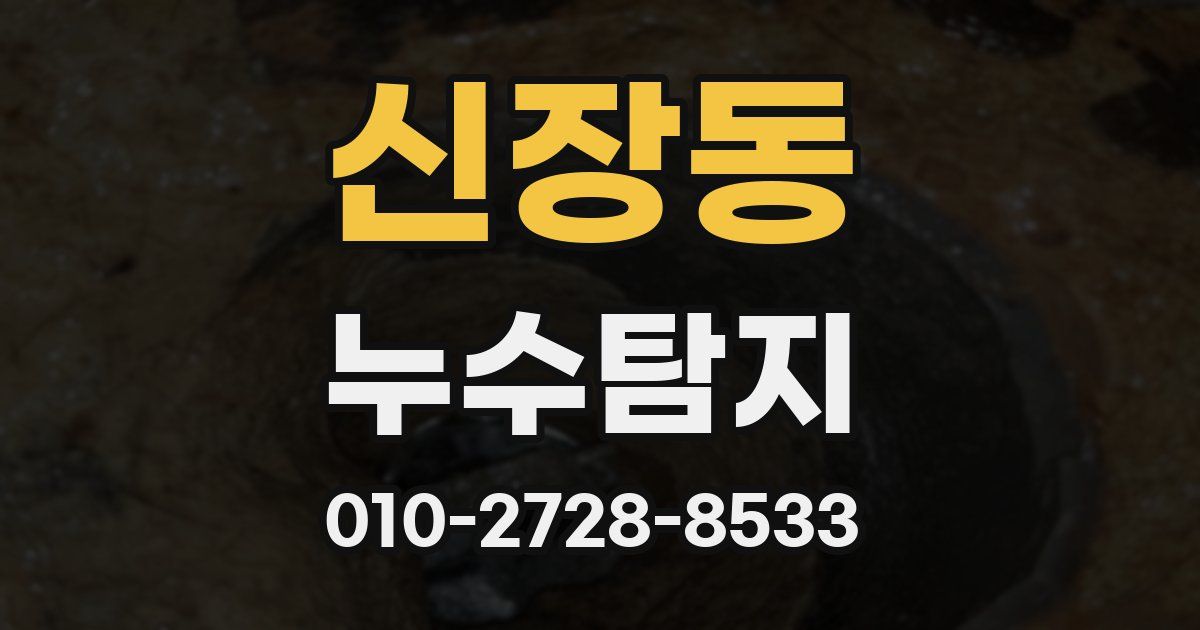 신장동 누수공사