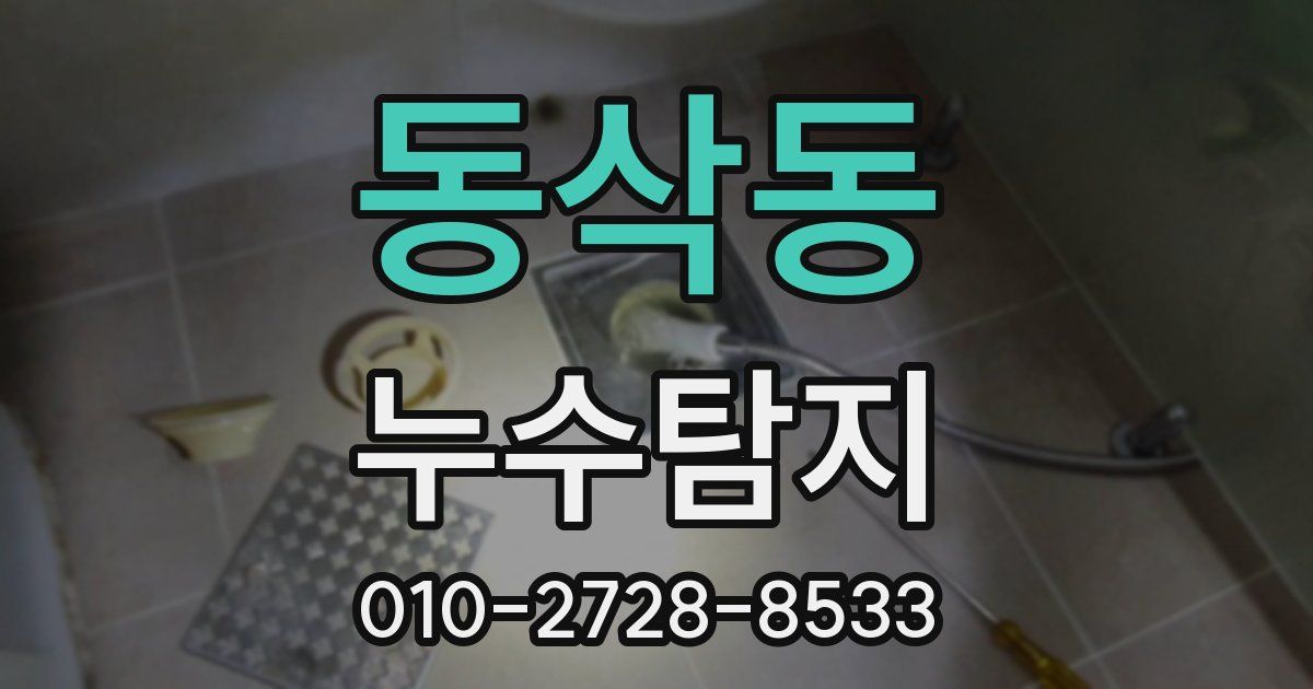 동삭동 누수공사
