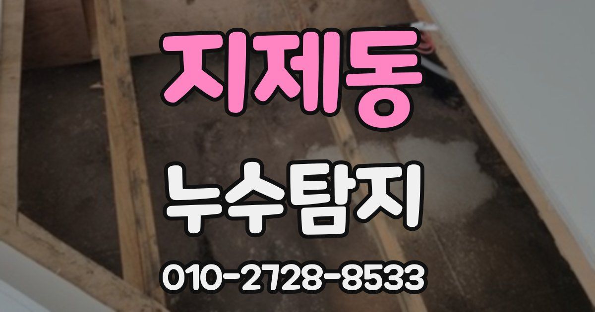 지제동 누수공사