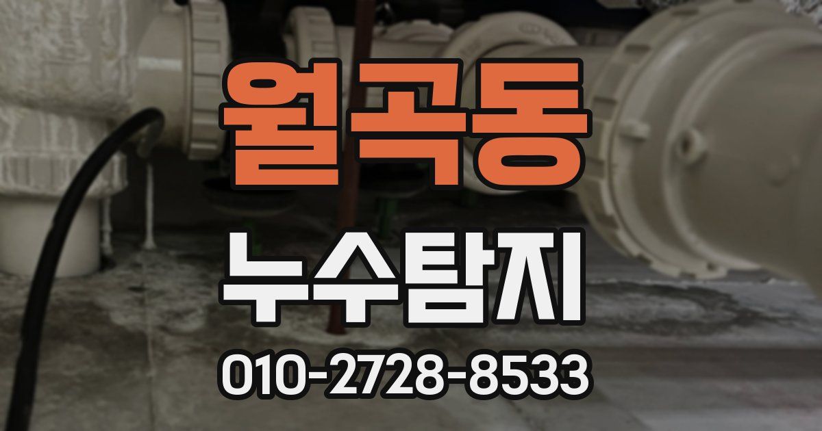 월곡동 누수공사