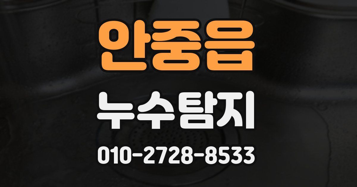 안중읍 누수공사