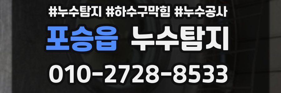 포승읍 누수탐지업체