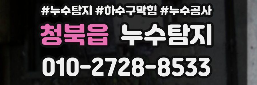 청북읍 누수탐지업체