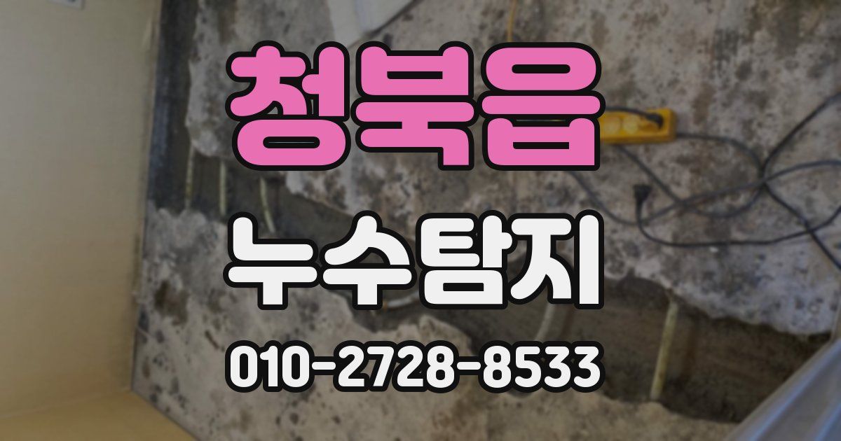 청북읍 누수공사