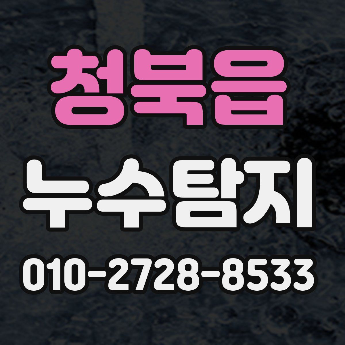 청북읍 누수탐지