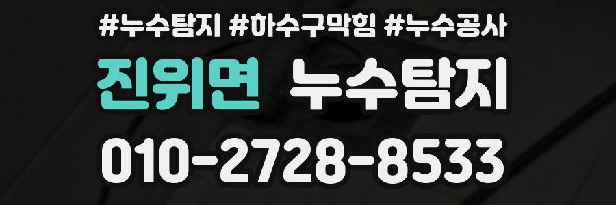 진위면 누수탐지업체