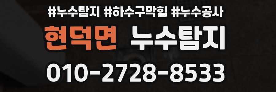 현덕면 누수탐지업체