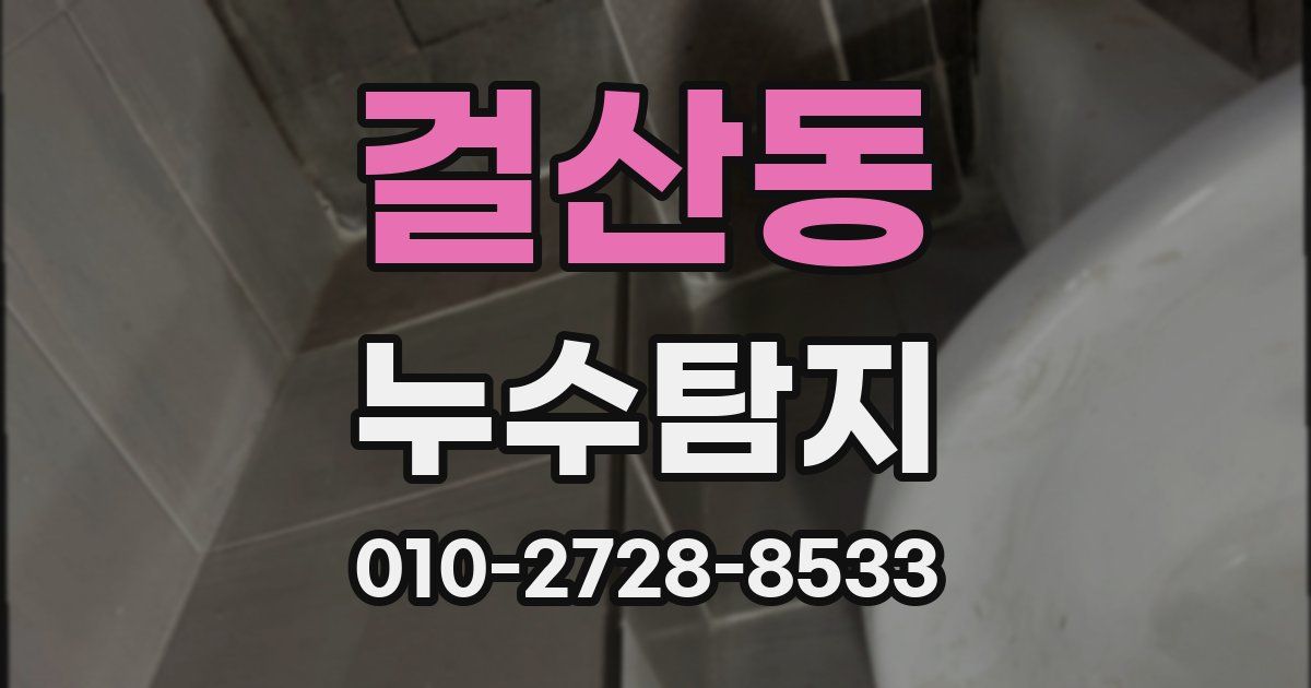 걸산동 누수공사