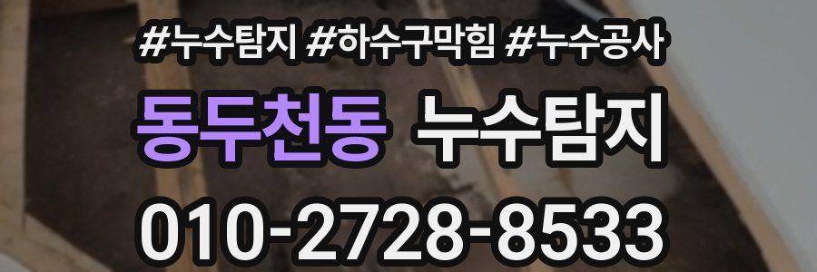 동두천동 누수탐지업체