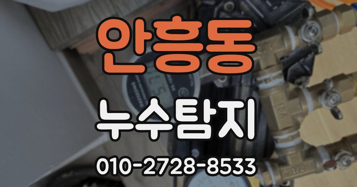 안흥동 누수공사